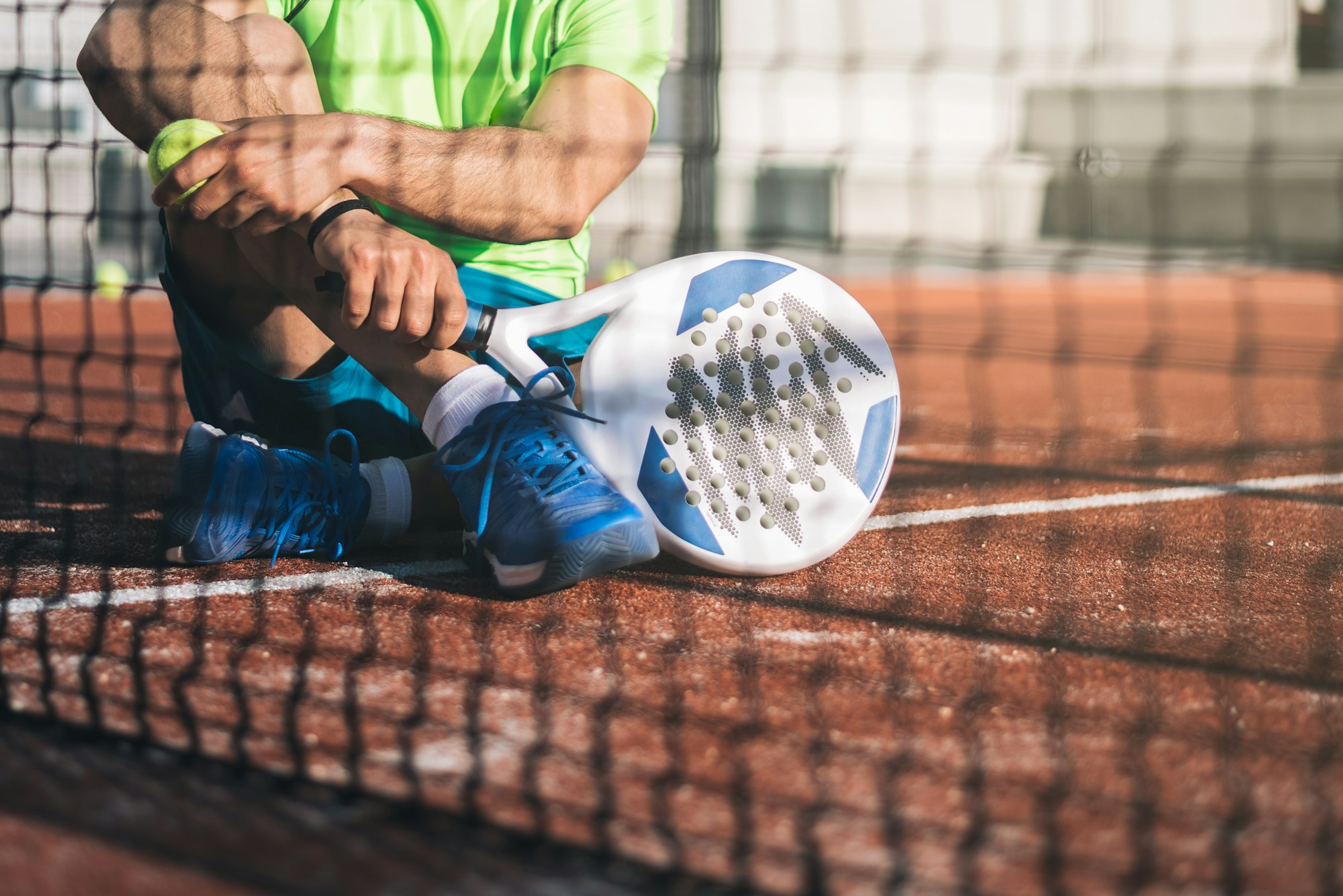 Man playing padel